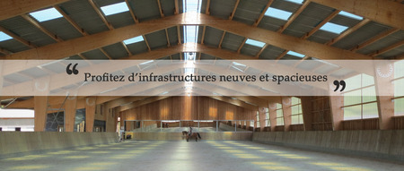 Un manège spacieux et des infrastructures neuves en Isère